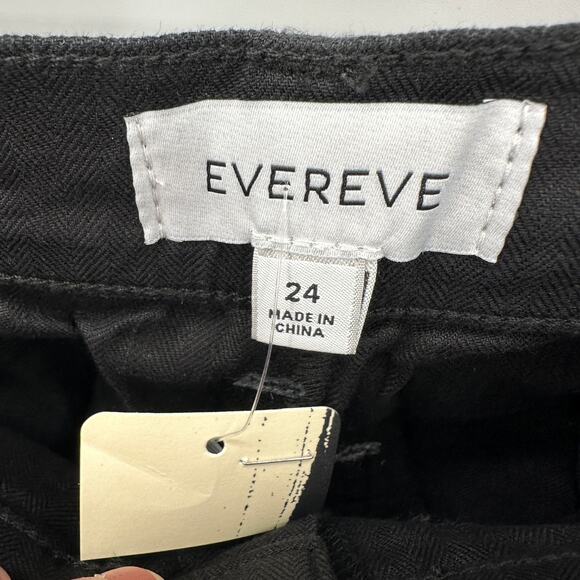 EVEREVE NWT Beth Wide Leg Tencel Pant in Black // 00 - Picture 10 of 13